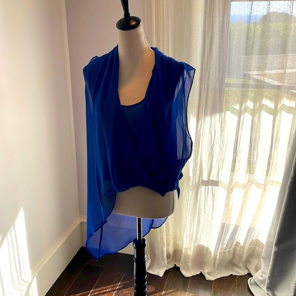 Layered Electric Blue Top